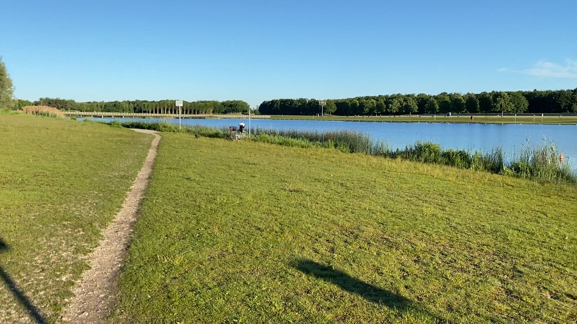 Meadow on the eastern side ideal for sunbathing in the summer.