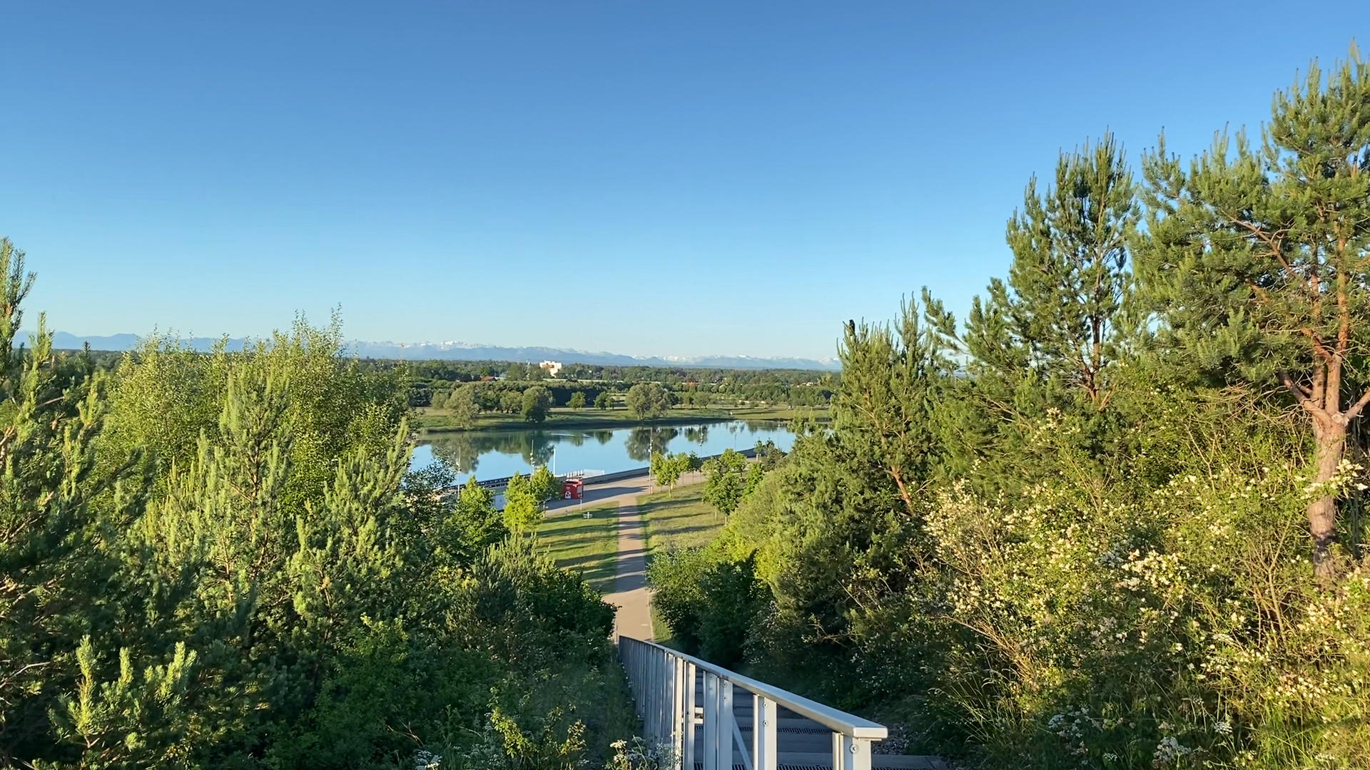 View of the lake Riemer See