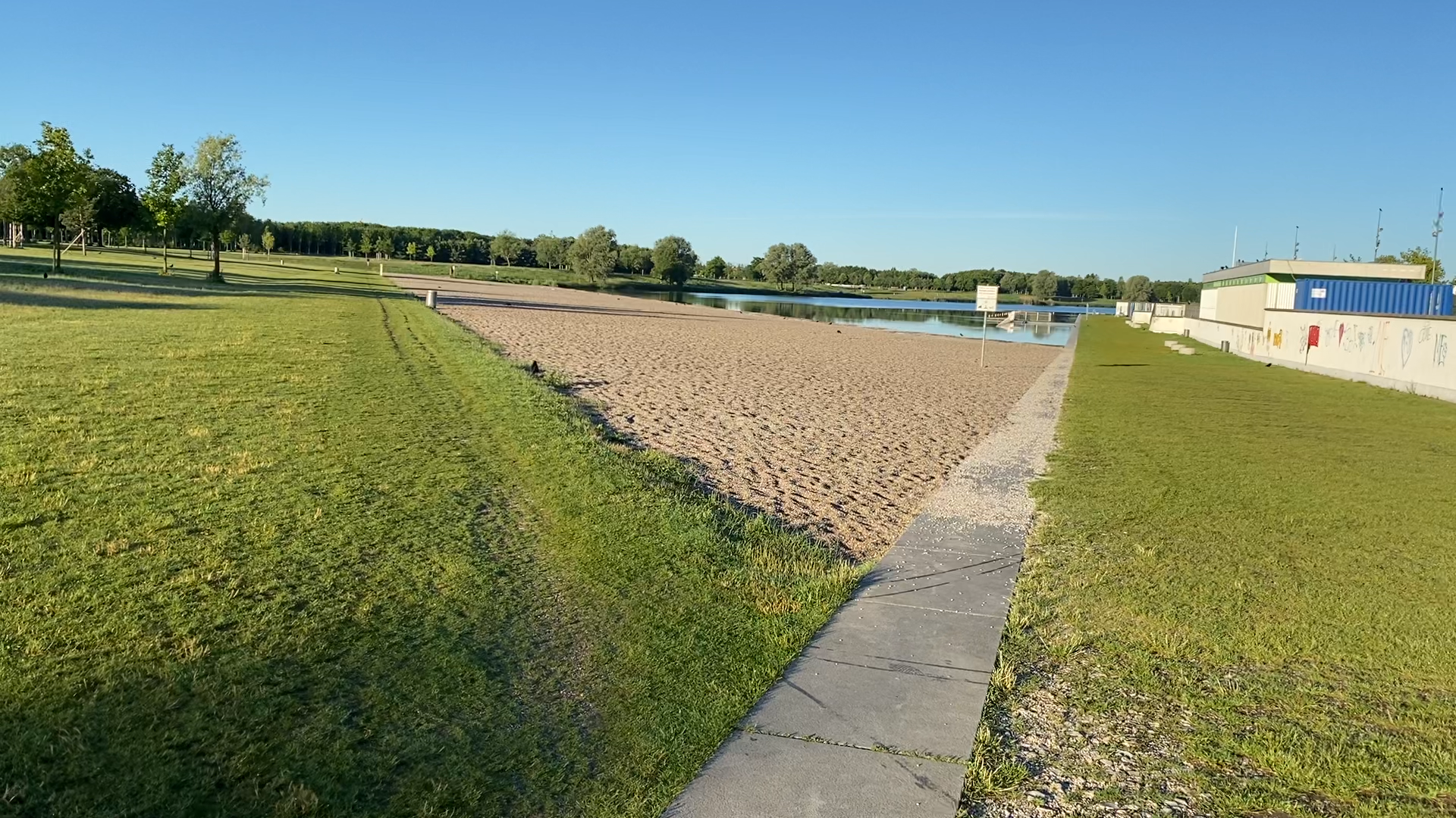 View of the lake Riemer See